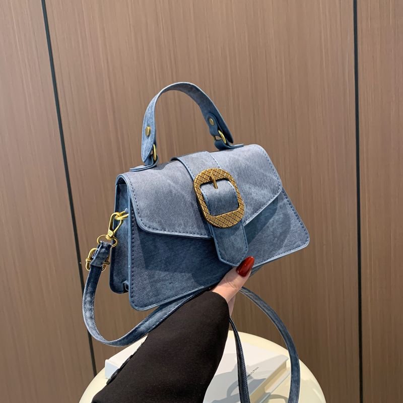 Women Fashion Flap Square PU Shoulder Bag