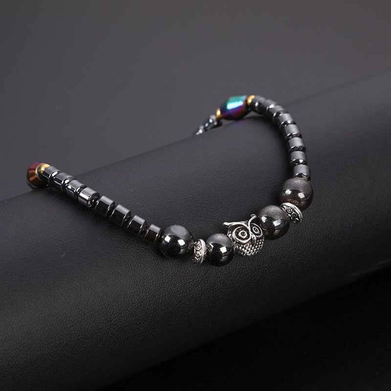 Women Fashion Creative Owl Magnetic Anklet