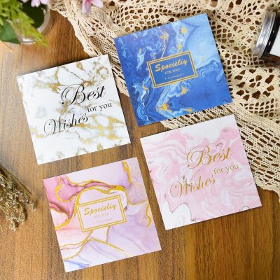 Simple Creative Birthday Blessing Bronzing Card