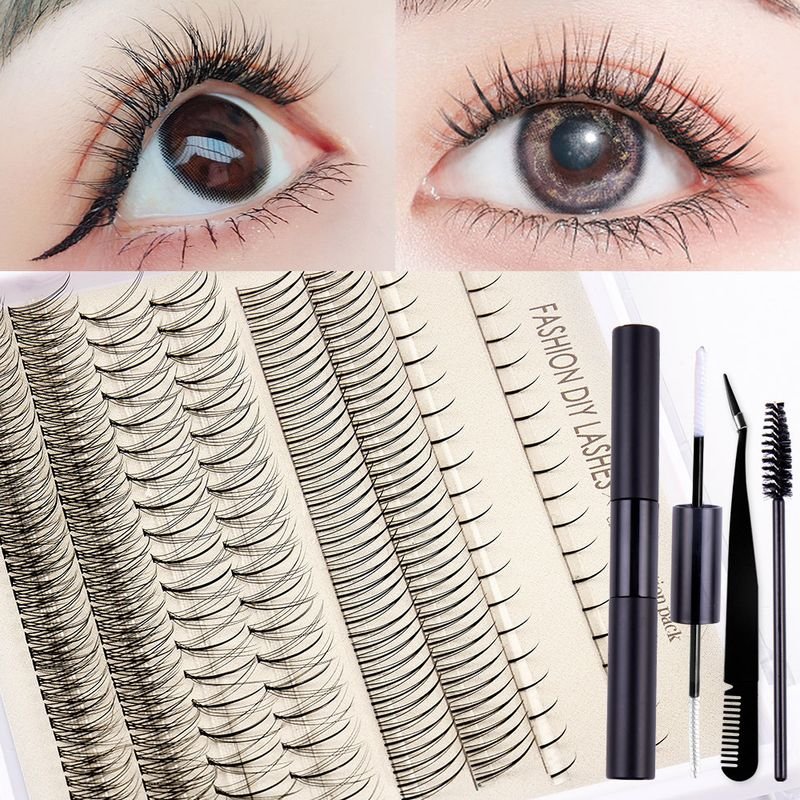 Women Simple Thick Sectional Grafting False Eyelashes