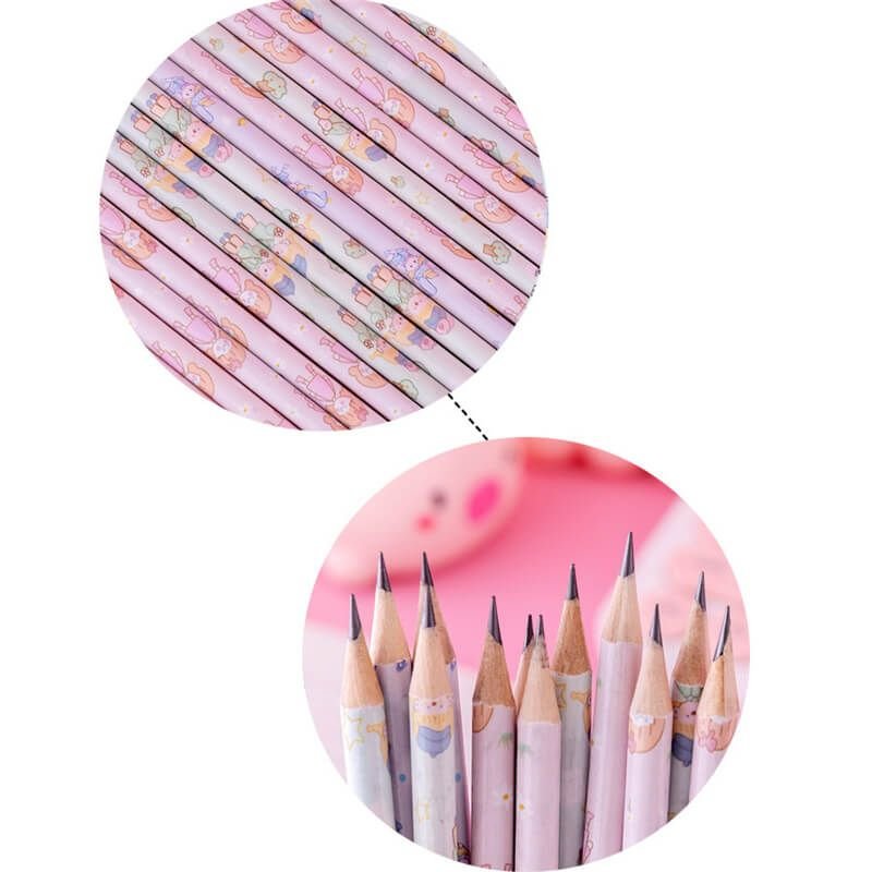 10pcs/box Cute Cartoon Pattern Pencil