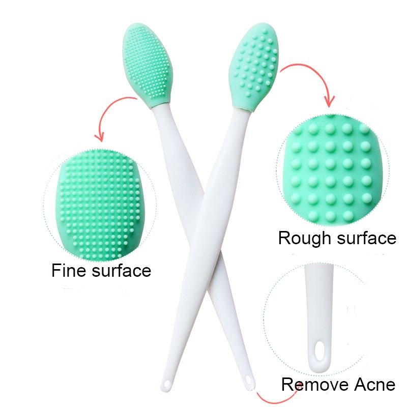 Silicone Wash Face Exfoliating Brushes Nose Blackhead Removal Brush