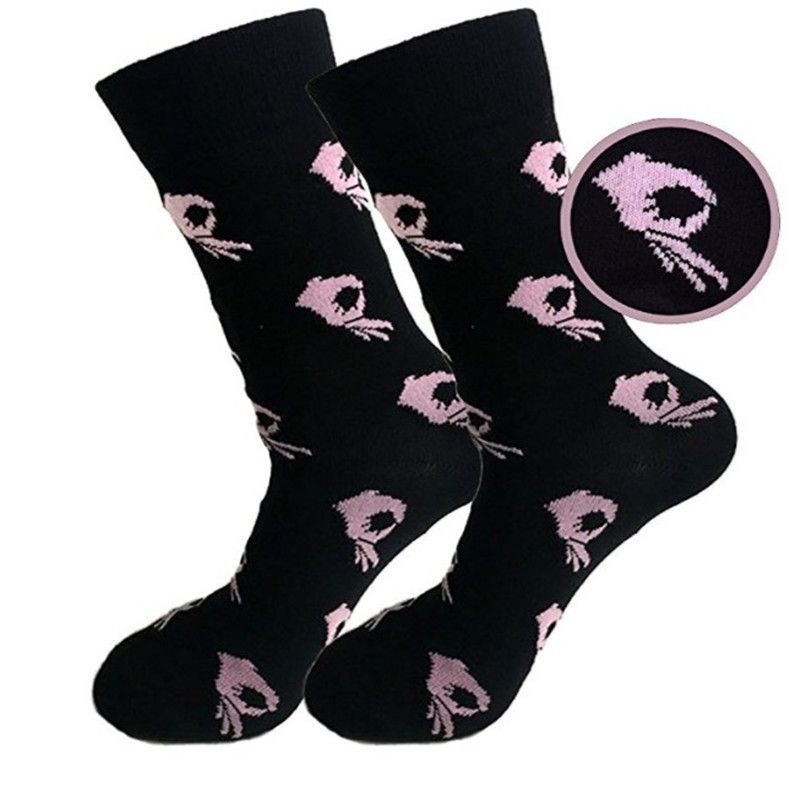 Men Fashion Casual Crazy OK Cartoon Pattern Cotton Socks