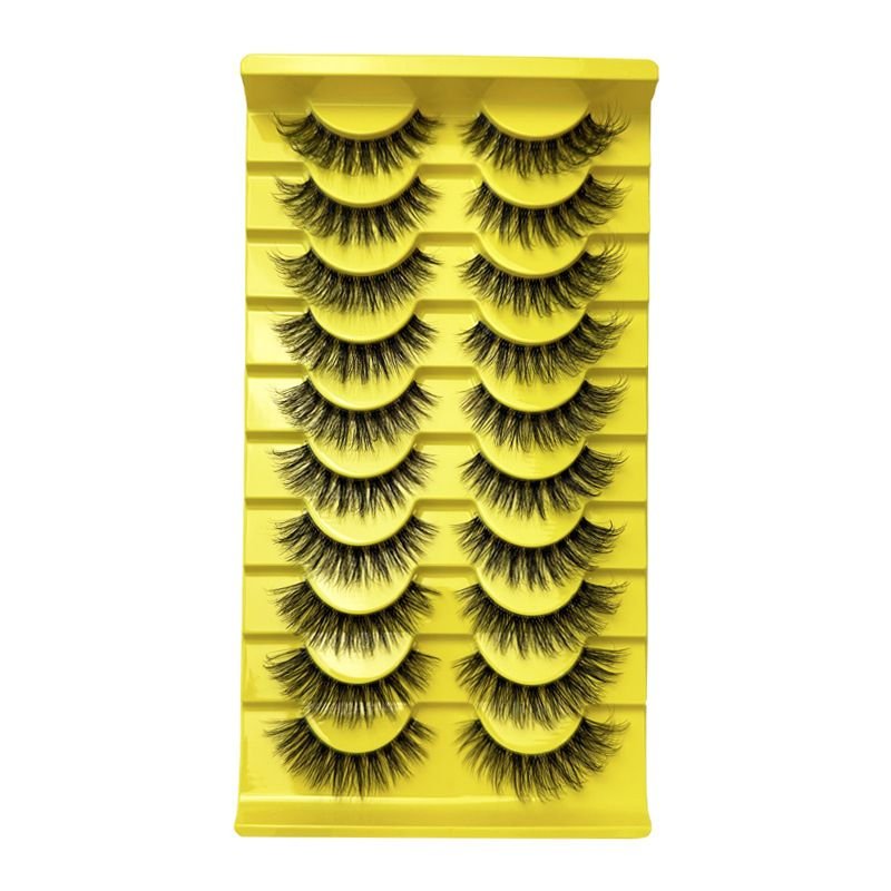 Women Simple Natural Long Imitation Mink False Eyelashes