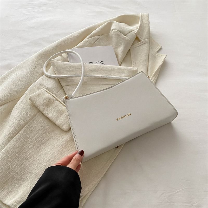 Women Fashion Simple Solid Color Square Shoulder Bag