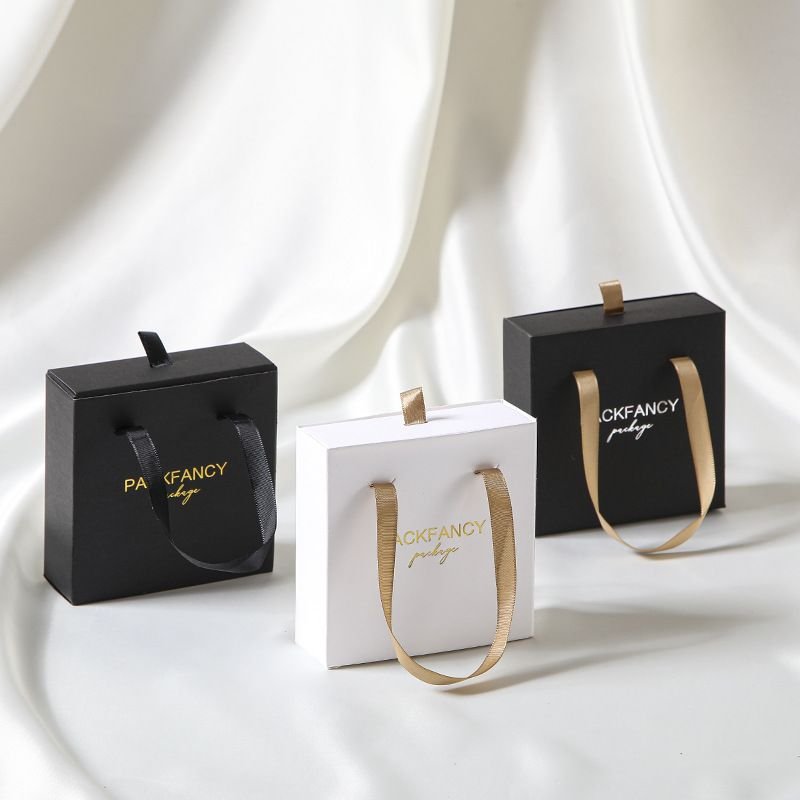 Simple Solid Color Jewelry Earrings Jewelry Packaging Box