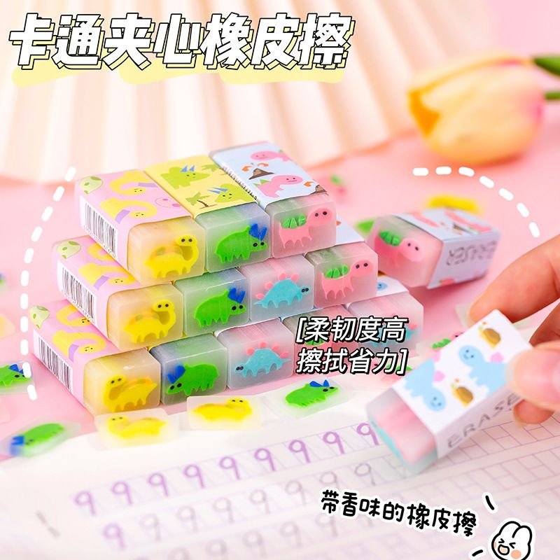 Simple Creative Cute Fruit Animal Series Sandwich Eraser