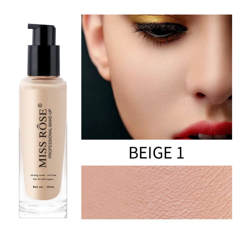 MISS ROSE Women Lasting Concealer Lightweight Liquid Foundation