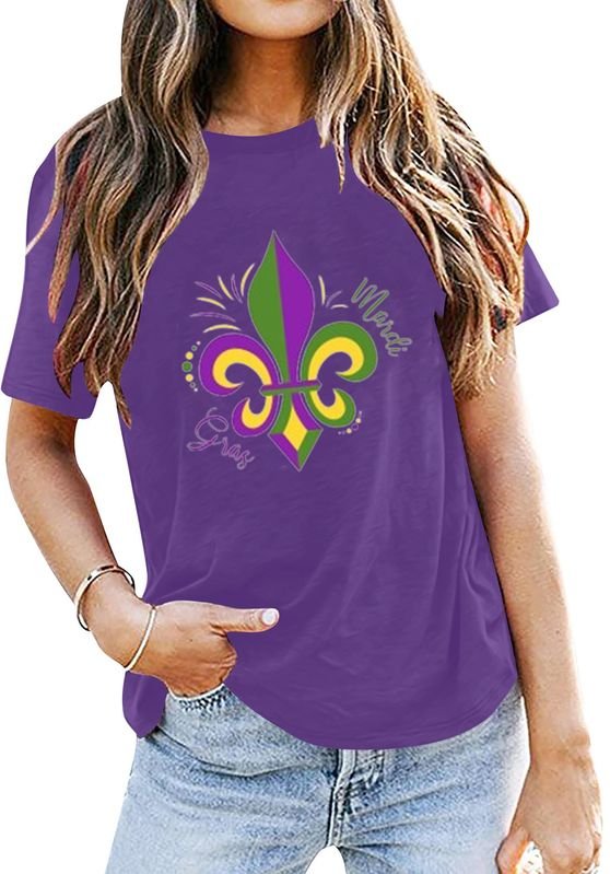 Mardi Gras Short Sleeve Festival T-Shirt