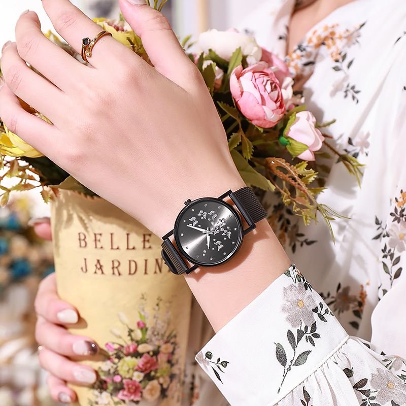 Multicolor Casual Fashion Butterfly Womoen Metal Watch