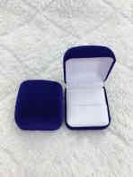 Fashionable Exquisite Velvet Cloth Ring Box Wedding Ring Accessories