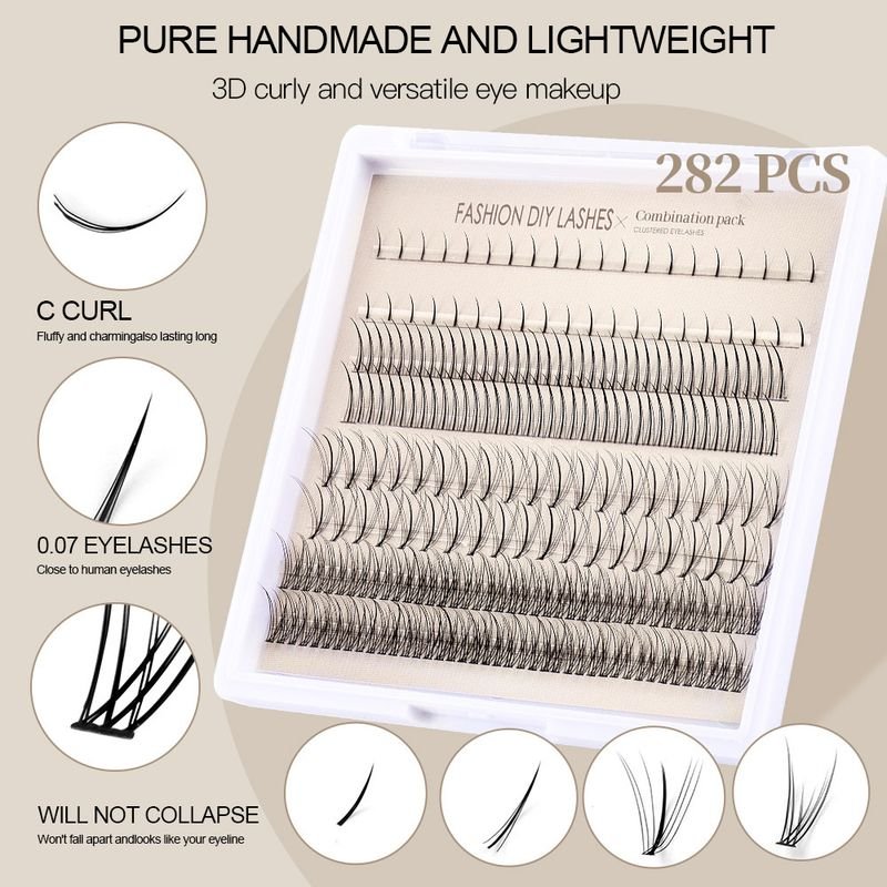 Women Simple Thick Sectional Grafting False Eyelashes