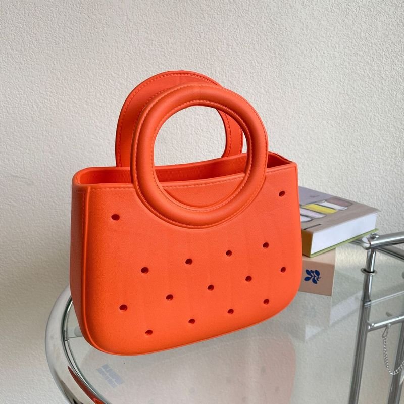 Women Fashion Creative Eva Handle Hole Bag