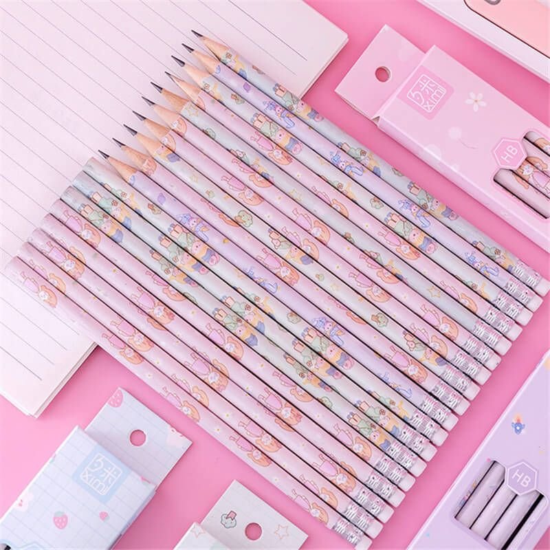 10pcs/box Cute Cartoon Pattern Pencil