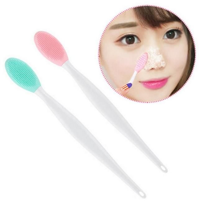 Silicone Wash Face Exfoliating Brushes Nose Blackhead Removal Brush