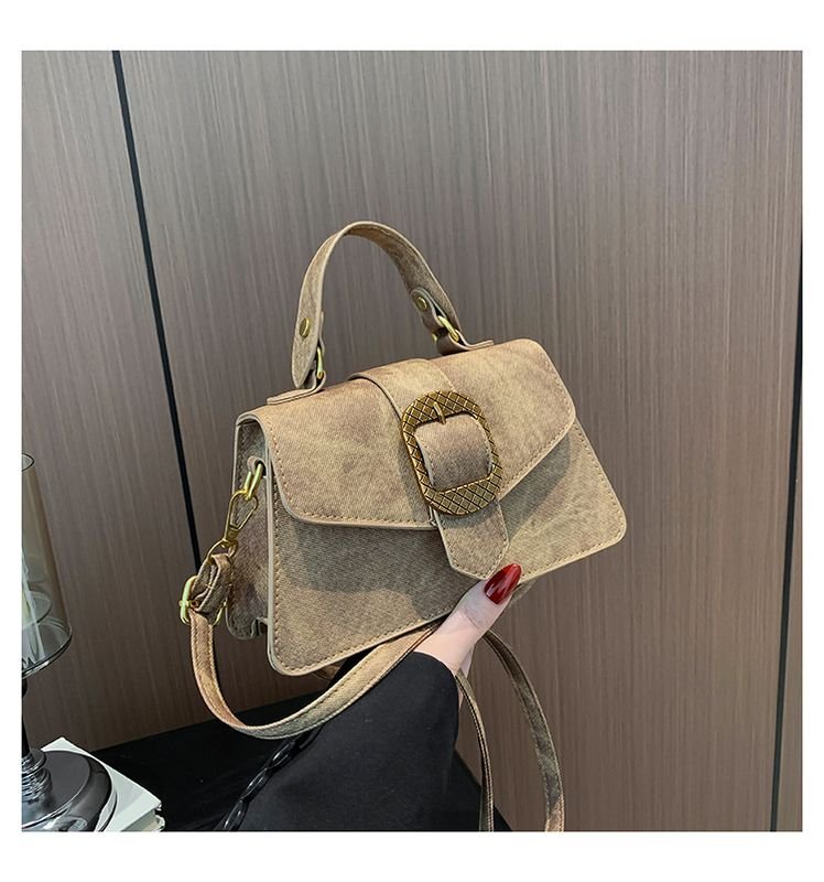 Women Fashion Flap Square PU Shoulder Bag