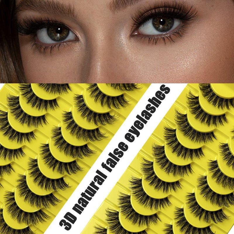 Women Simple Natural Long Imitation Mink False Eyelashes