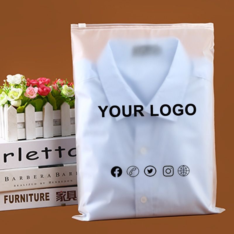 27*35cm 50pcs/set Ziplock Packaging Bag With Support Custom Your Logo