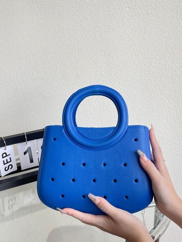 Women Fashion Creative Eva Handle Hole Bag