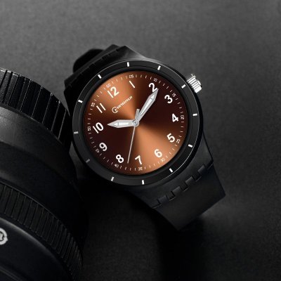 Men Simple Digital Round Dial Quartz Watch