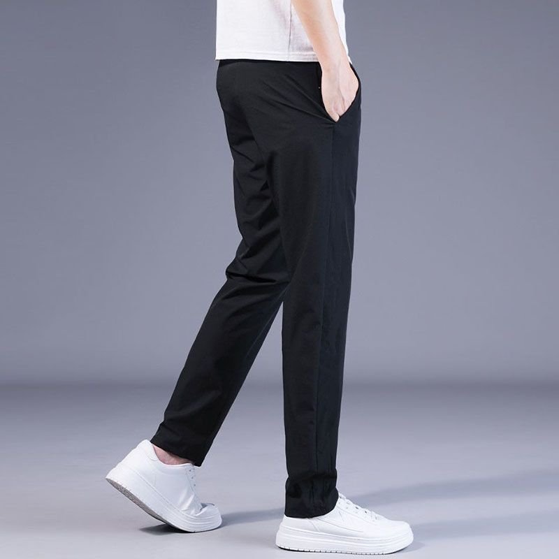 Men Casual Breathable Quick-Drying Large Size Loose Sports Trousers