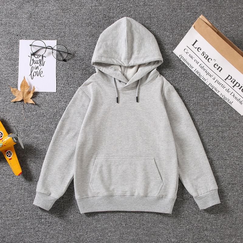 Custom Logo Kid Casual Solid Color Hoodie