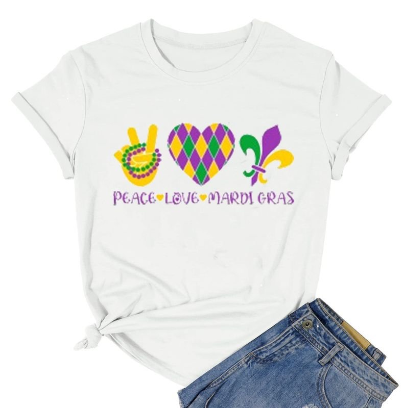 Mardi Gras Short Sleeve Festival T-Shirt