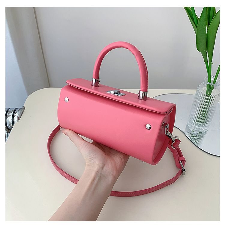 Women Fashion Creative Rectangular Handle Shoulder Pillow Bag