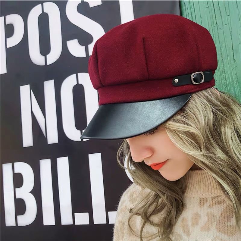 Women Fashion British Style Octagon Beret