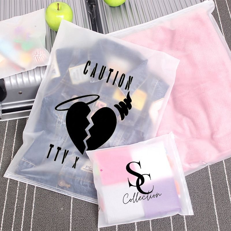 35*40cm 50pcs/set Ziplock Packaging Bag With Support Custom Your Logo