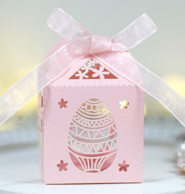 Simple Creative Wedding Easter Party Hollow Rabbit Egg Chocolate Candy Packaging Box