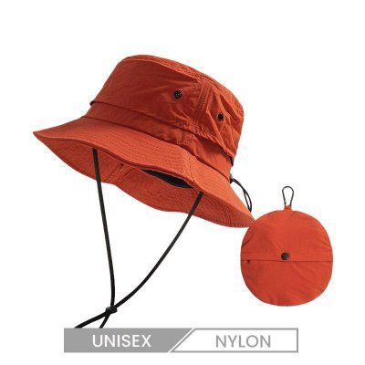 Men Women Outdoor Sunscreen Quick-Drying Foldable Storage Hiking Bucket Hat Custom