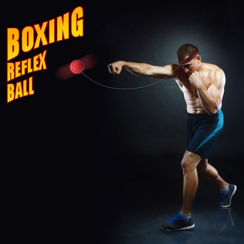 Head-Mounted Boxing Speed Ball Training Reaction Ball Set