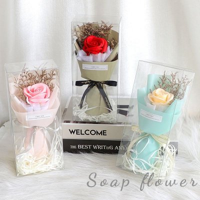 Simulation Rose Flower Soap Flower Valentine'S Day Bouquet Gift