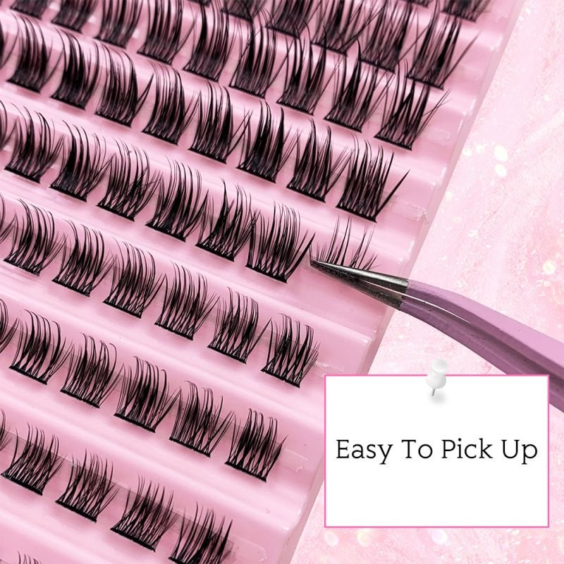 Women Fashion Segmented Single Cluster Self-Grafting False Eyelashes