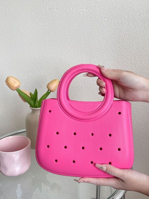 Women Fashion Creative Eva Handle Hole Bag