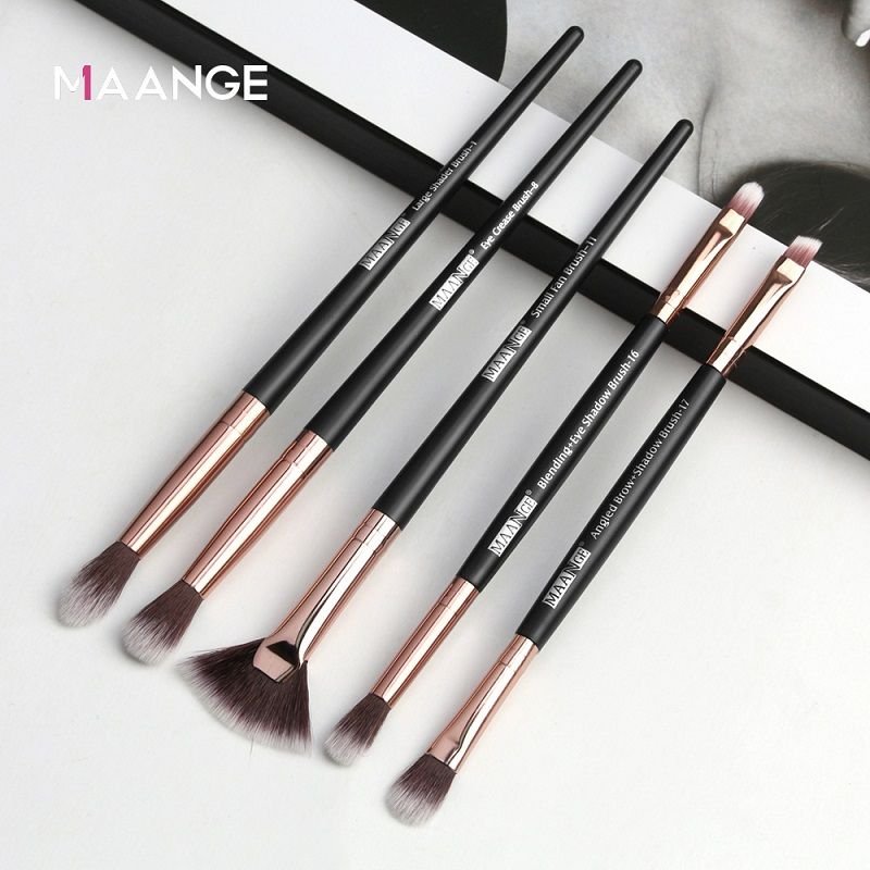 5Pcs/Lot Eye Shadow Blending Eyeliner Eyelash Eyebrow Brushes Set