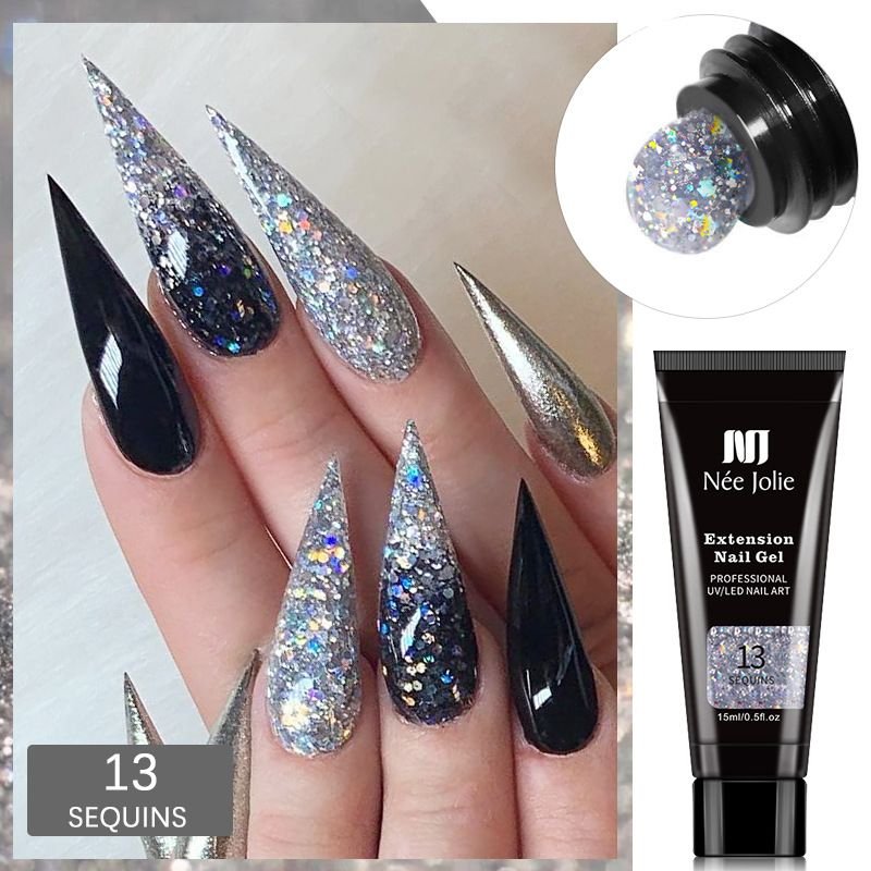 Nail Extension Glue Manicure Paper-Free Fast Extension Crystal Model Crystal Glue 15Ml Can Be Sticky Drill